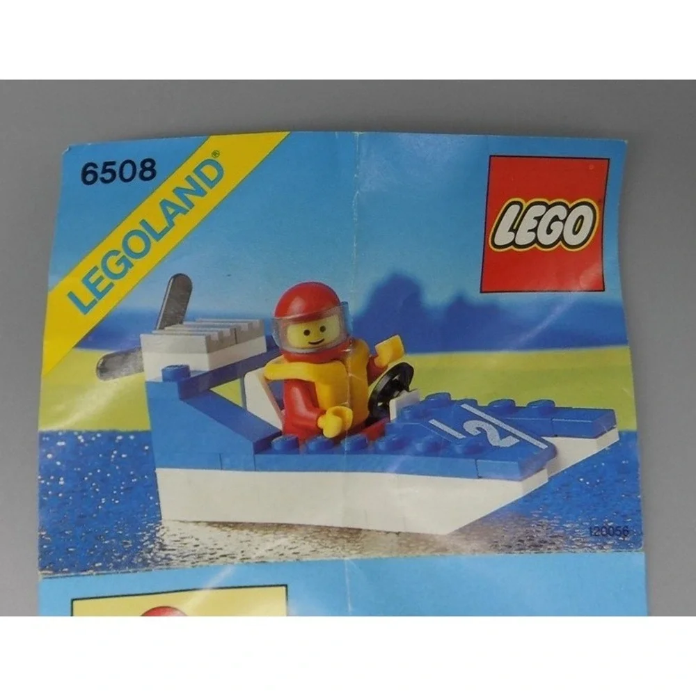 1990 Lego #6508 Wave Racer Boat Complete w/ Instructions No Box Vintage Legoland